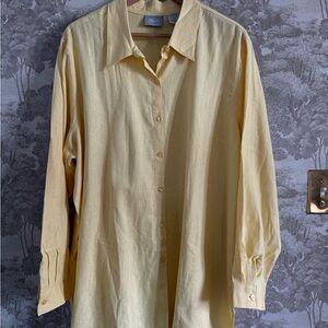 Vintage linen blend 2x button down